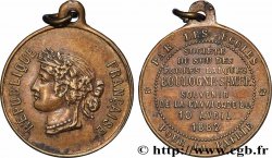 TROISIÈME RÉPUBLIQUE Médaille, Société du sou des écoles laïques