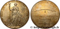 FUNFTE FRANZOSISCHE REPUBLIK Médaille, Économie, finance et budget, Au nom de la République Française