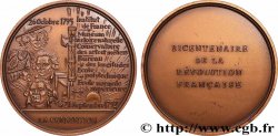 V REPUBLIC Médaille, Bicentenaire de la Révolution, La Convention