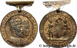 GRANDE-BRETAGNE - ÉDOUARD VII Médaille, Commémoration du couronnement du roi Édouard VII