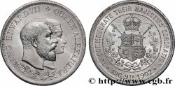 GRANDE-BRETAGNE - ÉDOUARD VII Médaille, Commémoration du couronnement du roi Édouard VII