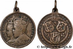 GRANDE-BRETAGNE - ÉDOUARD VII Médaille, Commémoration du couronnement du roi Édouard VII