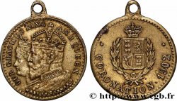 GRANDE-BRETAGNE - ÉDOUARD VII Médaille, Commémoration du couronnement du roi Édouard VII