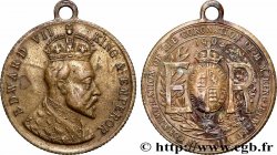 GRANDE-BRETAGNE - ÉDOUARD VII Médaille, Commémoration du couronnement du roi Édouard VII