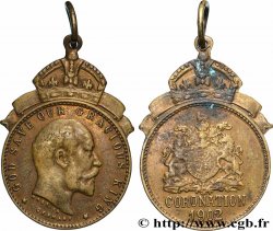 GRANDE-BRETAGNE - ÉDOUARD VII Médaille, La couronnement