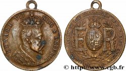 GRANDE-BRETAGNE - ÉDOUARD VII Médaille, Commémoration du couronnement du roi Édouard VII