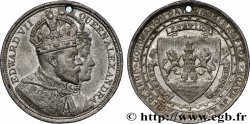 GRANDE-BRETAGNE - ÉDOUARD VII Médaille, Jour du couronnement d&nbsp;Édouard VII et d&nbsp;Alexandra