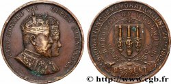 GRANDE-BRETAGNE - ÉDOUARD VII Médaille, Jour du couronnement d&nbsp;Édouard VII et d&nbsp;Alexandra