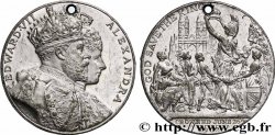 GRANDE-BRETAGNE - ÉDOUARD VII Médaille, Commémoration du couronnement du roi Édouard VII