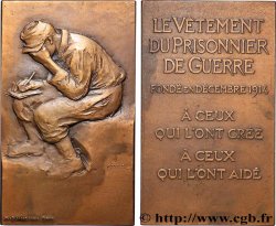 TERZA REPUBBLICA FRANCESE Plaquette, Le vêtement du prisonnier de guerre