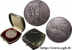 III REPUBLIC Médaille, Courage, travail et Patrie, journal Le Matin AU