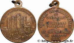 TROISIÈME RÉPUBLIQUE Médaille, Fête nationale, centenaire de la révolution