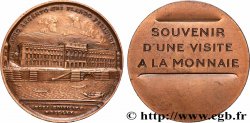 TROISIÈME RÉPUBLIQUE Médaille, Souvenir d’une visite à la Monnaie