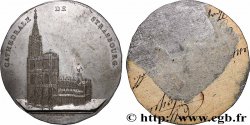 LOUIS XVIII Médaille, Cathédrale de Strasbourg, tirage uniface AU