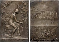 III REPUBLIC Plaquette, Source Cachat - inauguration des bains AU