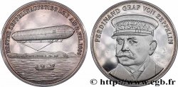 GERMANY Médaille, 150e anniversaire de Ferdinand Graf von Zeppelin, Premier vol long-courrier d&nbsp;un zeppelin, LZ 4