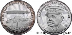 GERMANY Médaille, 150e anniversaire de Ferdinand Graf von Zeppelin, Premier vol long-courrier d&nbsp;un zeppelin, LZ 4