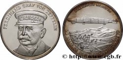 ALLEMAGNE Médaille, 150e anniversaire de Ferdinand Graf von Zeppelin, Lz 104 le dirigeable africain