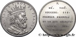 SÉRIE MÉTALLIQUE DES ROIS DE FRANCE Médaille, Piefort - Règne de CLOTAIRE Ier - 7 - refrappe ultra-moderne