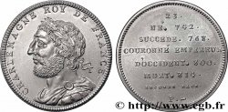 SÉRIE MÉTALLIQUE DES ROIS DE FRANCE Médaille, Charlemagne - 23 - refrappe ultra-moderne