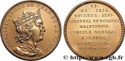 METALLIC SERIES OF THE KINGS OF FRANCE  Médaille, Philippe IV Le Bel - 45 - refrappe ultra-moderne