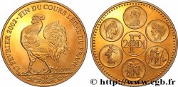 FUNFTE FRANZOSISCHE REPUBLIK Médaille, Essai, Fin du cours légal du Franc