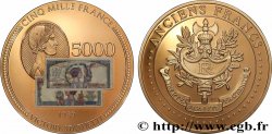 QUINTA REPUBLICA FRANCESA Médaille, Anciens 5000 francs