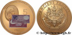 V REPUBLIC Médaille, Anciens 5 francs