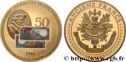 QUINTA REPUBLICA FRANCESA Médaille, Anciens 50 francs