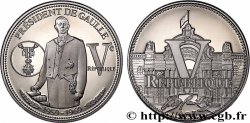 FUNFTE FRANZOSISCHE REPUBLIK Médaille, Charles de Gaulle, Ve République