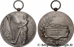 III REPUBLIC Médaille, La Musique, Concours musical de Vichy