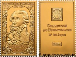 V REPUBLIC Plaque, Collection du bicentenaire, Robespierre