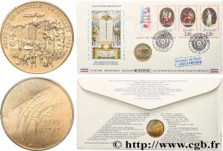 V REPUBLIC Enveloppe “Timbre médaille”, Bicentenaire de la Révolution Française