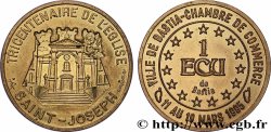 EUROPE Médaille, Tricentenaire église saint Joseph, 1 Ecu de Bastia