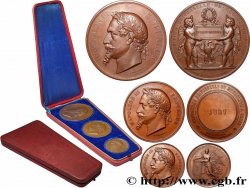 SECOND EMPIRE Coffret de trois médailles, Exposition Universelle, Jury, décerné à William Calder Marshall 