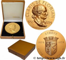 LITERATURE : WRITERS - POETS Médaille, Claris de Florian