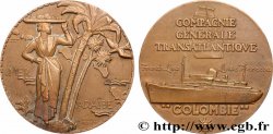 TERZA REPUBBLICA FRANCESE Médaille, Paquebot Colombie
