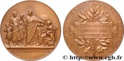 V REPUBLIC Médaille, Instruction obligatoire, refrappe AU