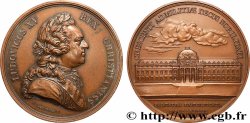 LOUIS XV THE BELOVED Médaille, Fondation de l’École supérieure de Guerre, refrappe