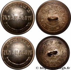 MADAGASCAR Lot 2 boutons, Colonie Madagascar