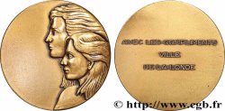 QUINTA REPUBLICA FRANCESA Médaille, Avec les compliments de la ville de la Londe