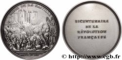 V REPUBLIC Médaille, Bicentenaire de la Révolution, Siège de la Bastille