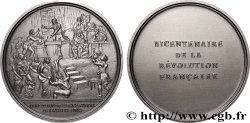 QUINTA REPUBLICA FRANCESA Médaille, Bicentenaire de la Révolution, Abolition de l’esclavage