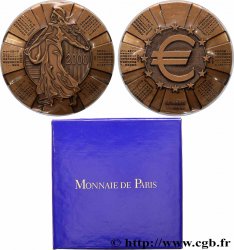 FUNFTE FRANZOSISCHE REPUBLIK Médaille calendrier, L’Euro
