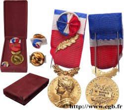 FUNFTE FRANZOSISCHE REPUBLIK Médaille d’honneur du Travail, Ministère du Travail, Or