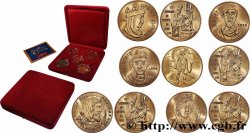V REPUBLIC Coffret de 5 médailles, XVe centenaire du baptême de Clovis