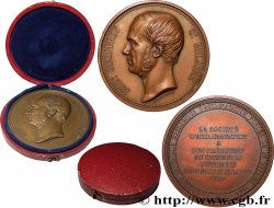 SECOND EMPIRE Médaille, Isidore Geoffroy Saint Hilaire, Fondation de la Société Impériale Zoologique d’Acclimatation AU