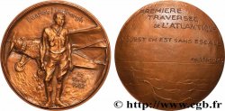 V REPUBLIC Médaille, Charles Lindbergh, 50e anniversaire de la première traversée de l’Atlantique AU