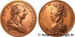 LOUIS XVI Médaille, Louis XVI et Marie-Antoinette, refrappe