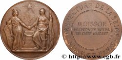 III REPUBLIC Médaille, Préfecture de la Seine AU